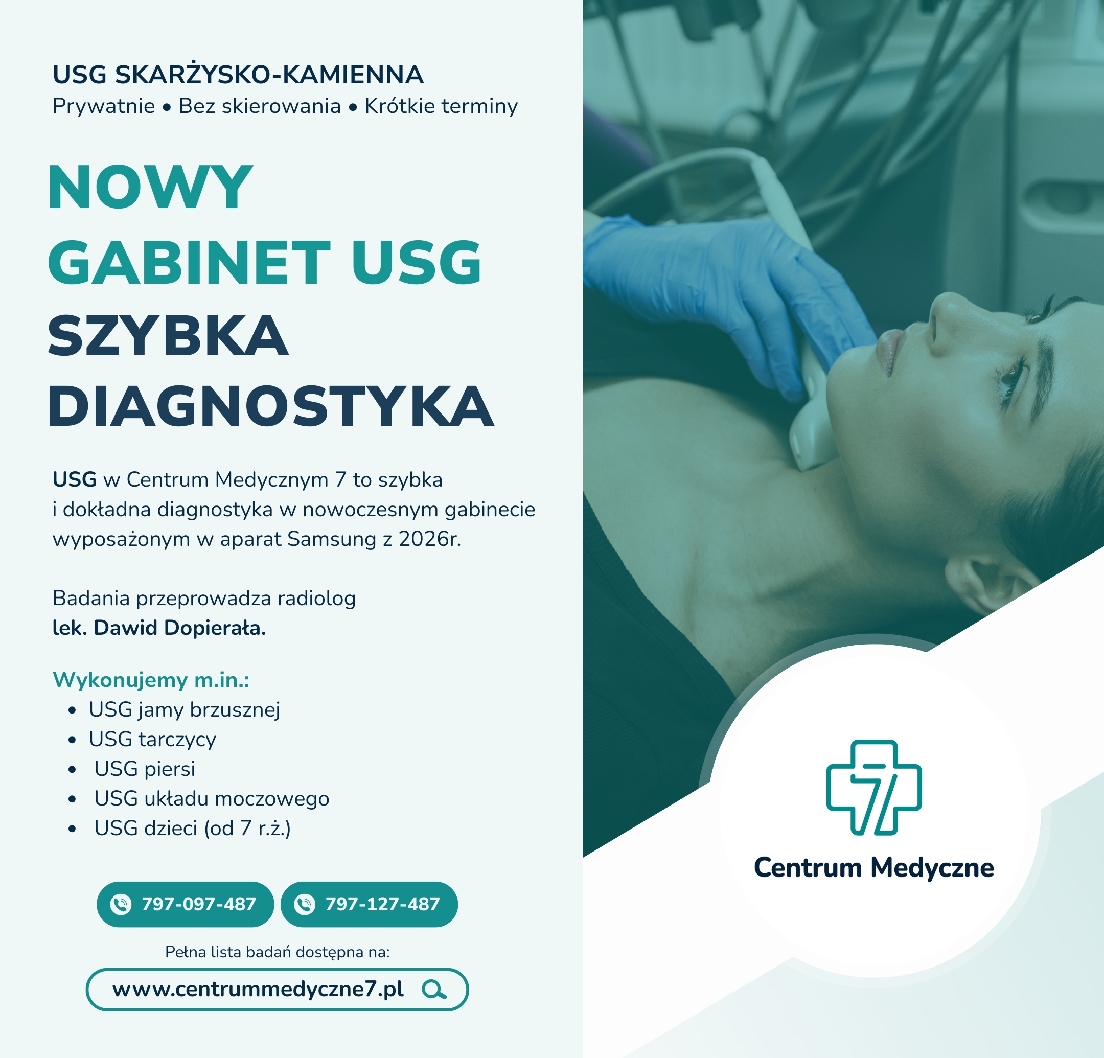 Nowoczesny gabinet USG w Skarżysku-Kamiennej – Centrum Medyczne 7